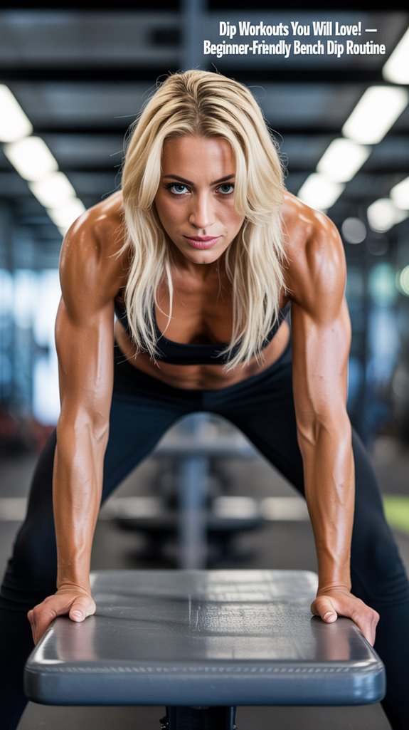 beginner friendly triceps dip routine