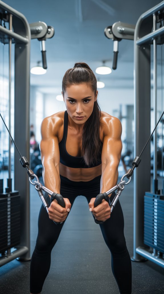 cable fly enhances chest development