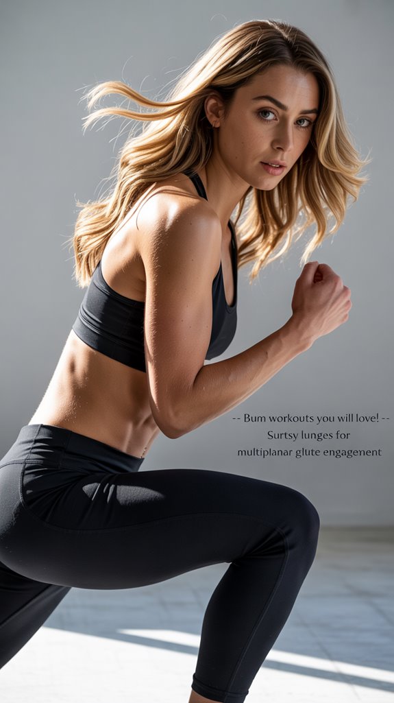 curtsy lunges enhance glute activation