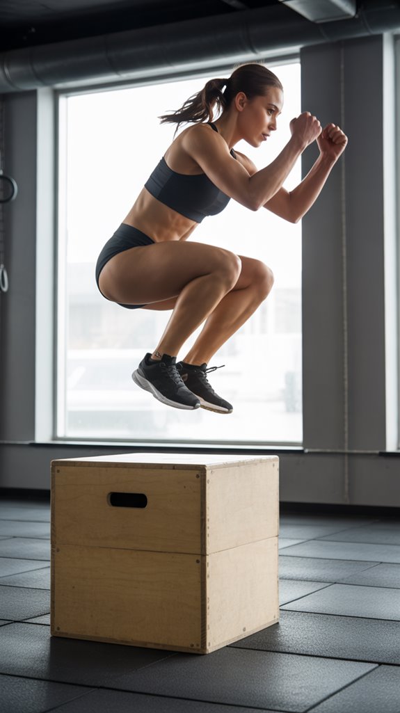 explosive power through box jumps