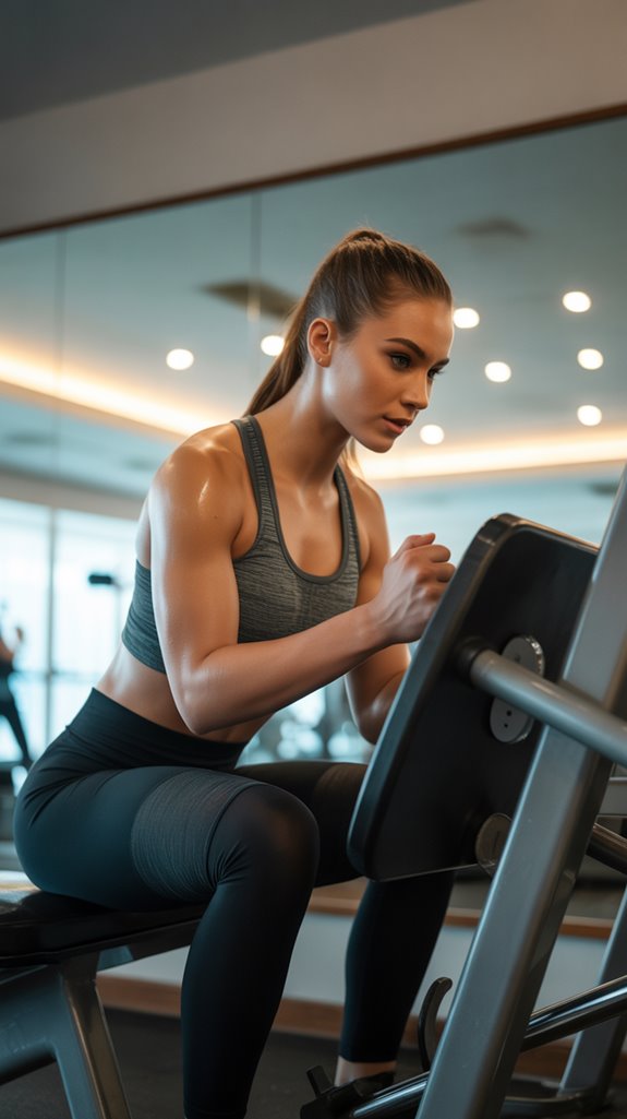 targeted machine thigh training